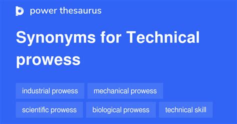 synonym for prowess|technical prowess synonym.